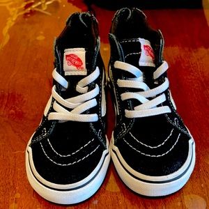 Vans high top with zipper toddler